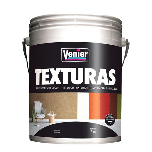 Revestimiento Texturado Gris Claro 7kg Venier