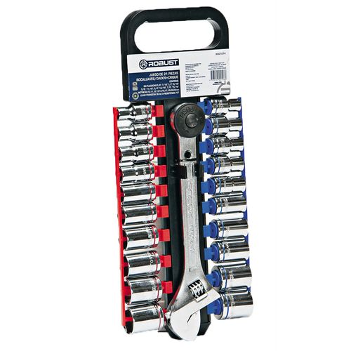 Juego bocallave/dados 21 Piezas Robust