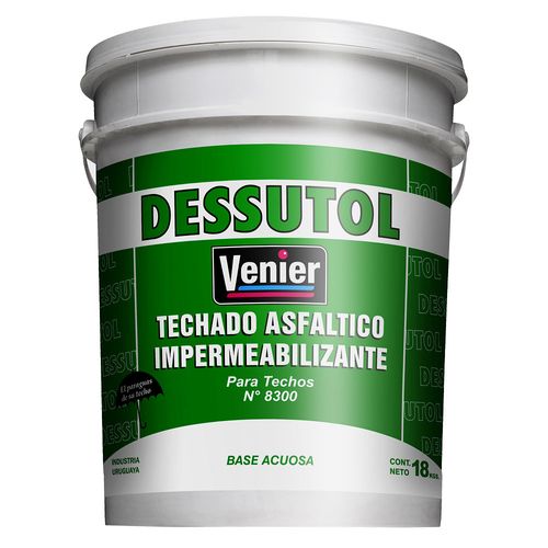 Venier Techado Asfatico Agua 18 Kg. Dessutol