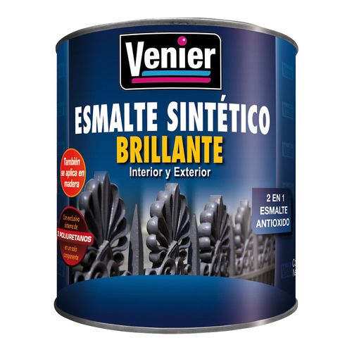 Esmalte Sintético 3P Interior/Exterior Verde Inglés Brillante X 0.5 L Venier