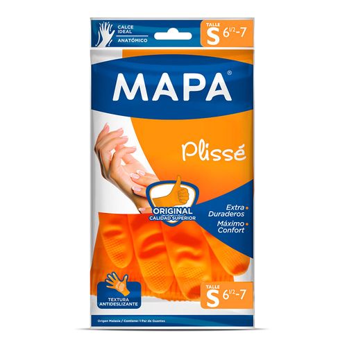 Guantes Plissé Satinado S Mapa