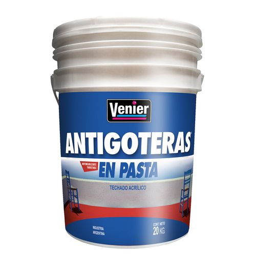 Impermeabilizante Antigoteras Techado Acrílico Rojo 20 Kg Venier