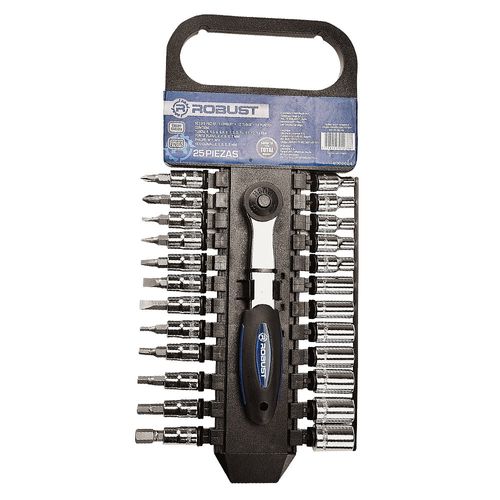 Juego de Tubos y Puntas 25 Piezas Robust