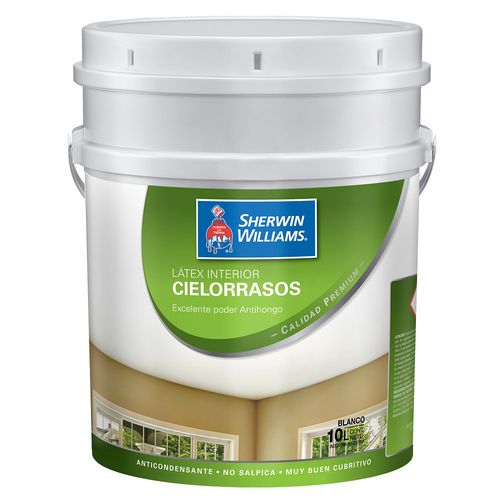 Látex Interior Cielorrasos 10Lts Sherwin Williams