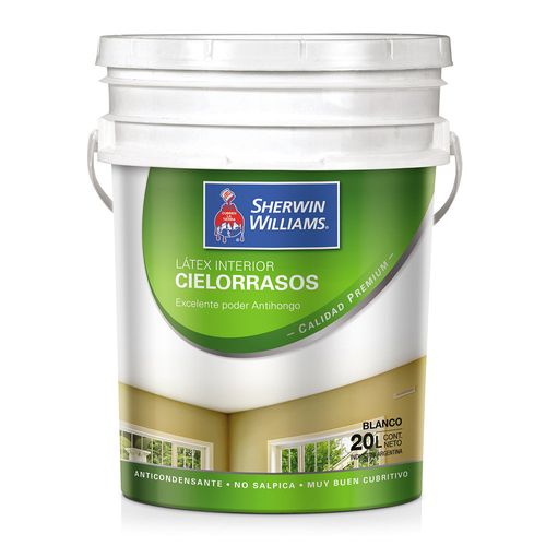 Látex Interior Cielorrasos 20Lts Sherwin Williams
