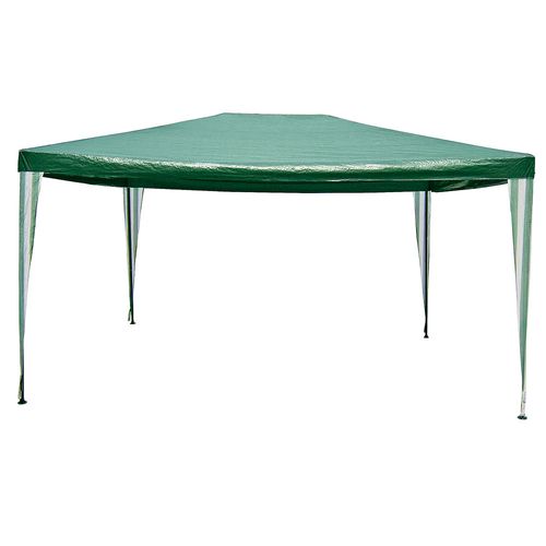 Gazebo Rafia Verde Blanco 4 X 3 M Outzen
