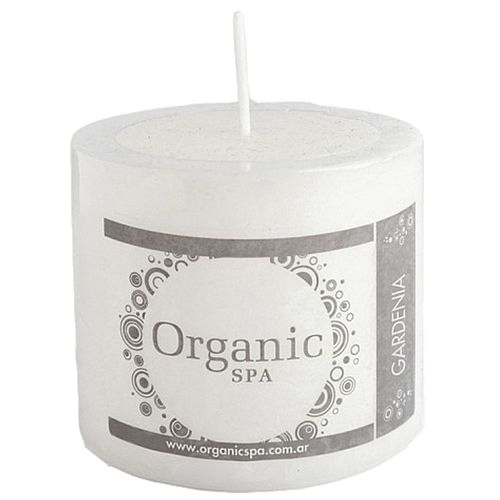 Vela Cilindrica Gardenia 5,5X5,5 Cm Organic Spa