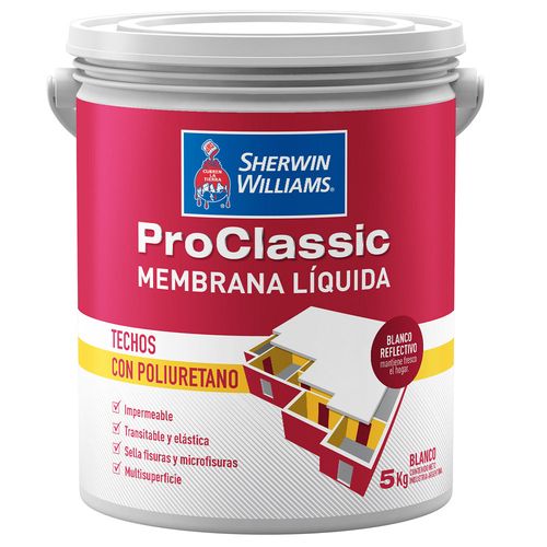 Membrana Liquida Proclassic Blanca 5Kg Sherwin Williams