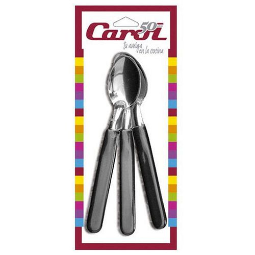 Cuchara De Té Mango Negro X 3 Un Carol