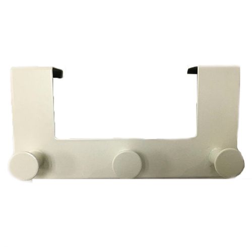 Perchero Para Puerta 3 Ganchos 22X10.5X4.5 Cm Blanco