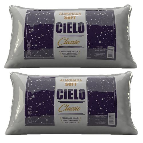 Almohadas Cielo Clasica Mf 40x70 Cm 2 U Cielo Clasica