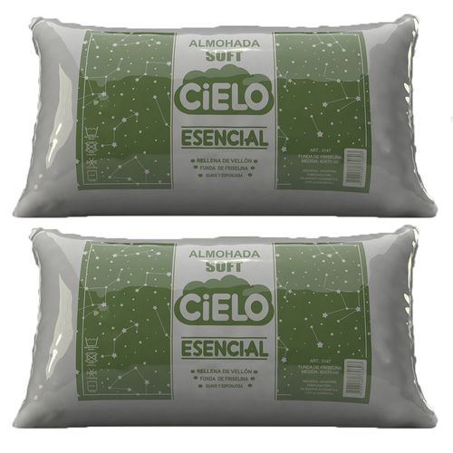 Pack 2 Almohadas Fr 40x70 Cm Cielo Esencial