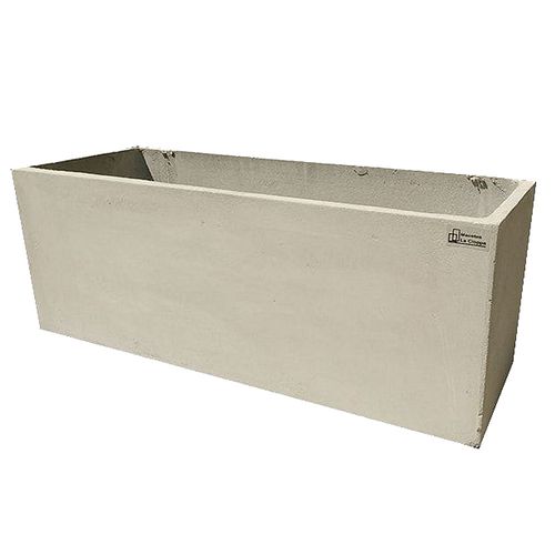 Maceta Jardinera La Cioppa Fibrocemento 3,6Kg Gris 15x40x13Cm