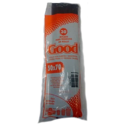 Bolsa Rollo Consorcio 30 Unidades Negra 50X70Cm Good