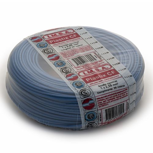 Cable Unipolar 2,5 Celeste Plastix "CF" X 30 M Imsa