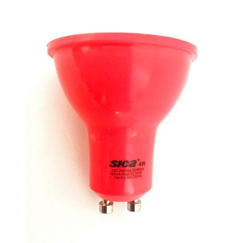 Led Dicroica Gu10 4W Rojo Sica