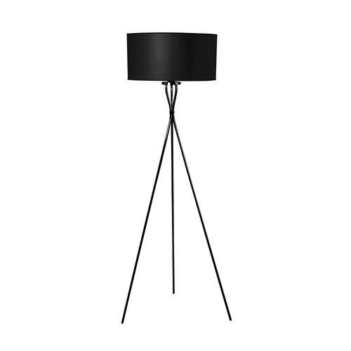 Lámpara De Pie Tripode 1 Luz E27 Negro Don Bell