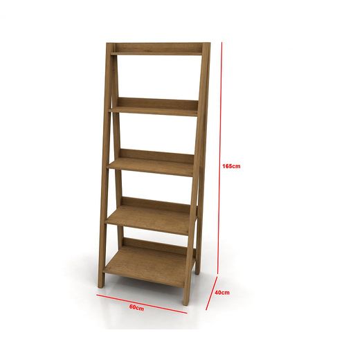 Estanteria Escalera Vingold 5E Roble Miel 165X60X40 Gacela