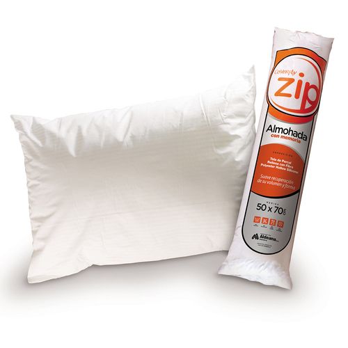Almohada Zip Comprim Percal Rayada 50x70 Cm Zip