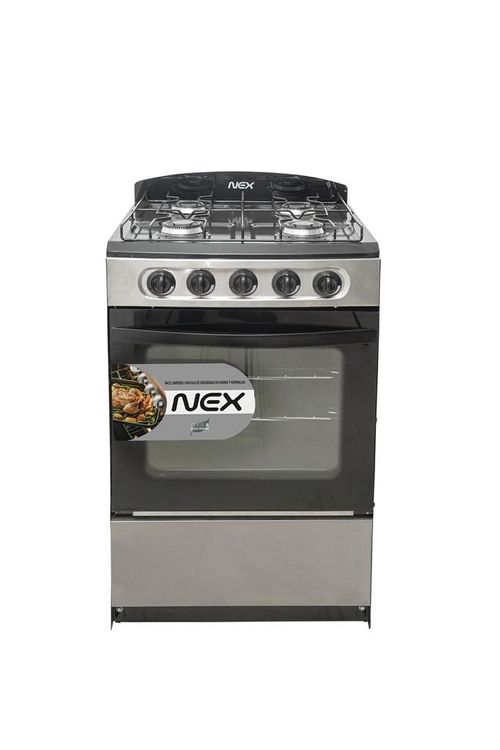 Cocina 56Cm Inox Tapa Enlozada Negr NEX