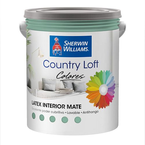 Latex Interior Color Country Loft Aguamarina 1 L Sherwin Williams