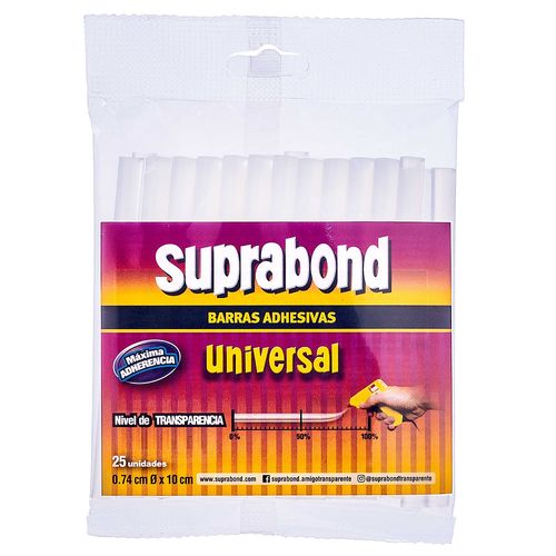 Barras Adhesivo Ultra Transparente 0.74X10Cm X25U