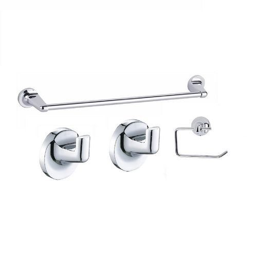 Set De Accesorios 4 Piezas Nova Cromo