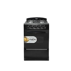 Cocina 4 quemadores negro Nex