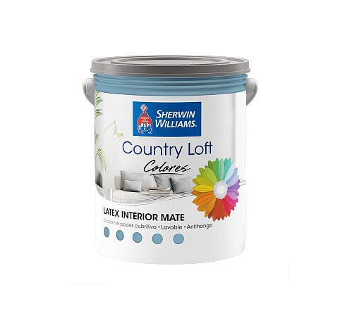 Latex Interior Color Country Loft Azul Vintage 4 L Sherwin Williams