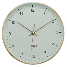 Reloj Aluminio 25Cm Oro/Pla/Cob