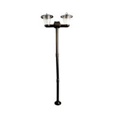 Farola Tradicional 2L E27 200Cm Negro