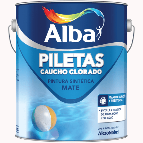 Pileta Caucho Alba Celeste Profundo 4Lt