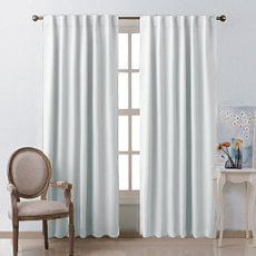 Set X2 Cortinas Blackout Blanco 140X220 Cm
