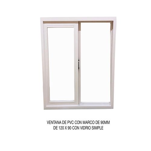 Ventana Pvc Mco 90 4Mm 120X90  Derecha Fracas