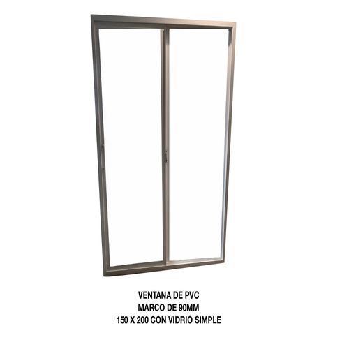 Ventana  Derecha Pvc Módulo Completo 90 4Mm 150X200 Cm Fracas