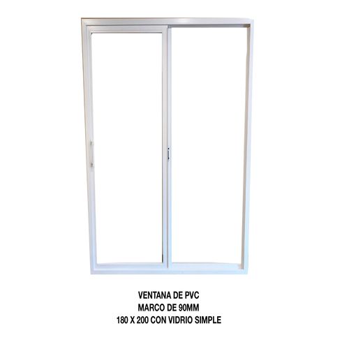 Ventana Derecha Pvc Módulo Completo 90 4Mm 180X200 Cm Fracas