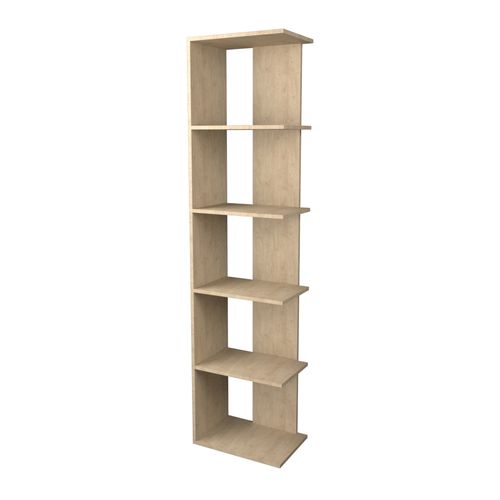 Biblioteca 5 Estantes  Roble Kendal 44 Cm Fiplasto