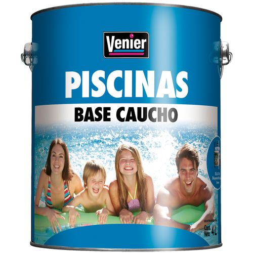 Pileta Base Caucho Azul 4 Lts Venier