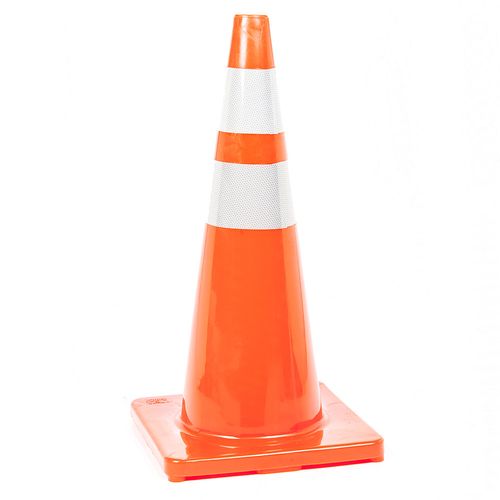 Cono Pvc 70Cm Premium Banda Reflectiva 10 Cm