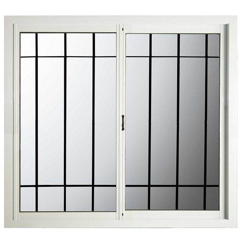 Ventana Herrero Corrediza Con Rejas Blanca 100X90 Cm Nexo
