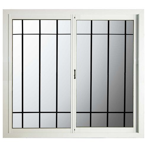 Ventana Con Reja Corrediza Standard Blanca 120X110 Cm Nexo