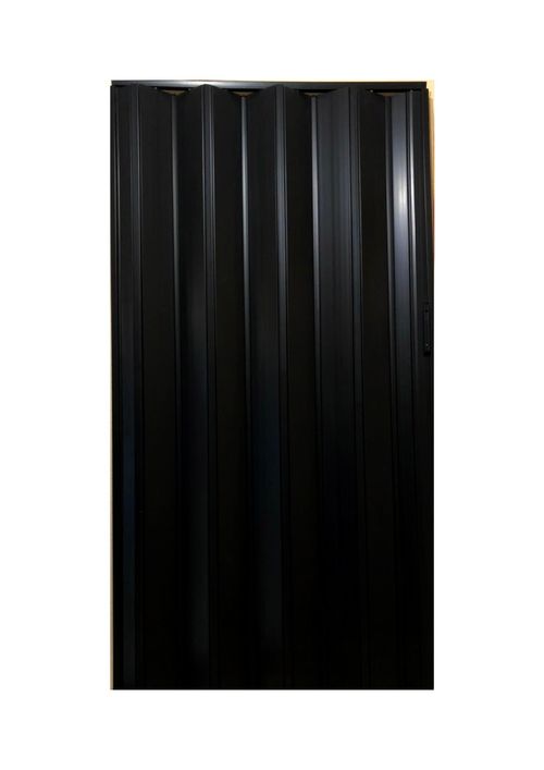 Puerta Ciega Plegable De Pvc Negra 0.95X2.00 Fracas