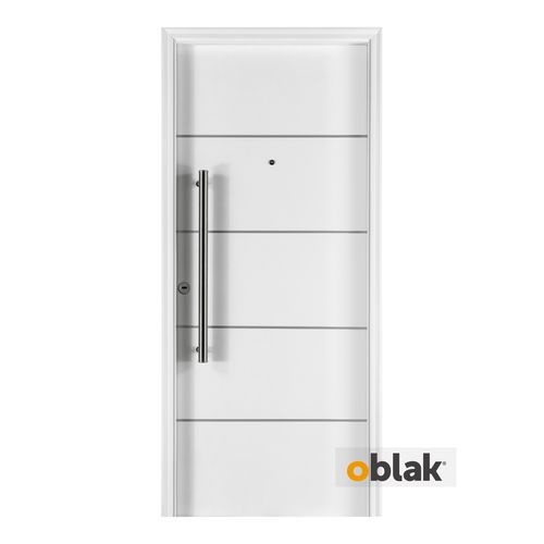 Puerta Derecha Con Aplique Blanca 200X80 Cm Oblak