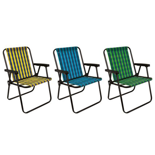 Silla Acero Cuadros Surtido Mor