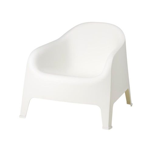 Banco de Jardín Individual 70X73Cm Blanco Skarpo Garden Life