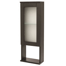 Alacena Con Puerta Vidriada Wengue Aromo ABC Muebles