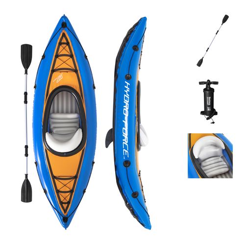 Kayak 1P Cove Con Remo - Inflador Azul Bestway