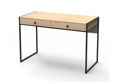Escritorio 120X60X75Cm Melamina Negro Dielfe