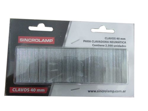 clavo 40mmx2500u p/clav. neum.calibre18