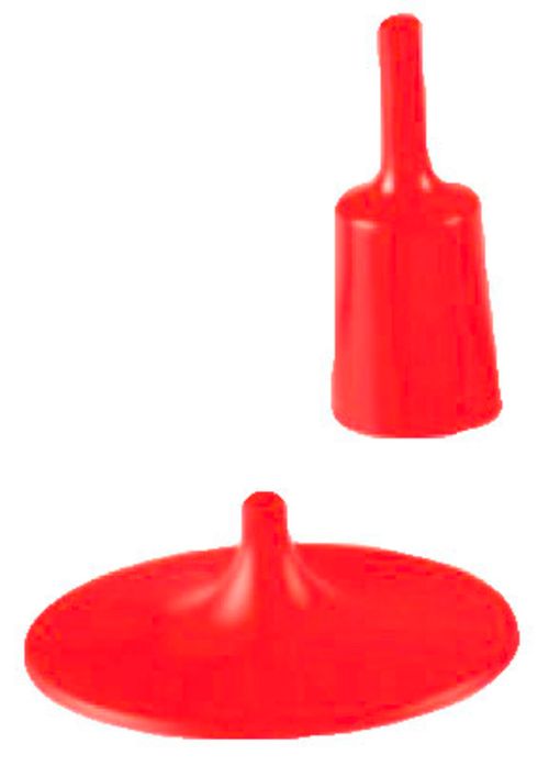 Kit Floron Portalámpara E27 Plástico Rojo Cabletextil